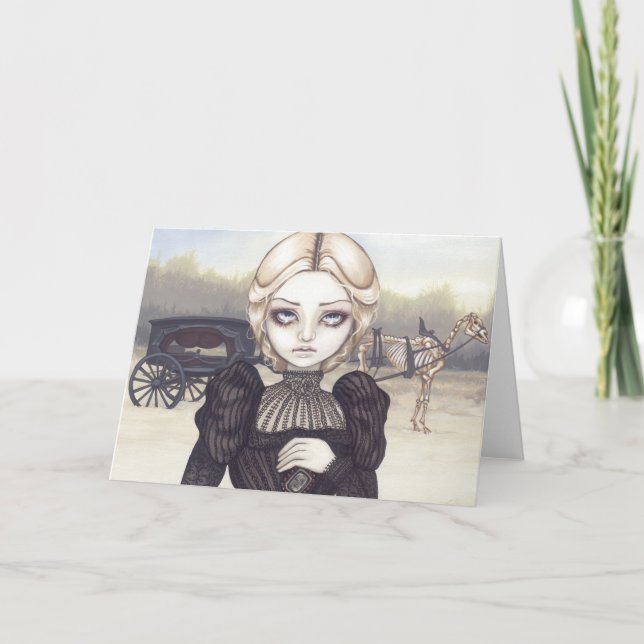 "Bleak Mourning" Greeting Card (Front)