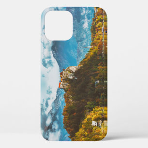 Bled Castle: Slovenian Cliff Overlook. iPhone 12 Case
