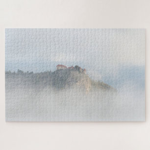 Bled castle surrounded by clouds jigsaw puzzle