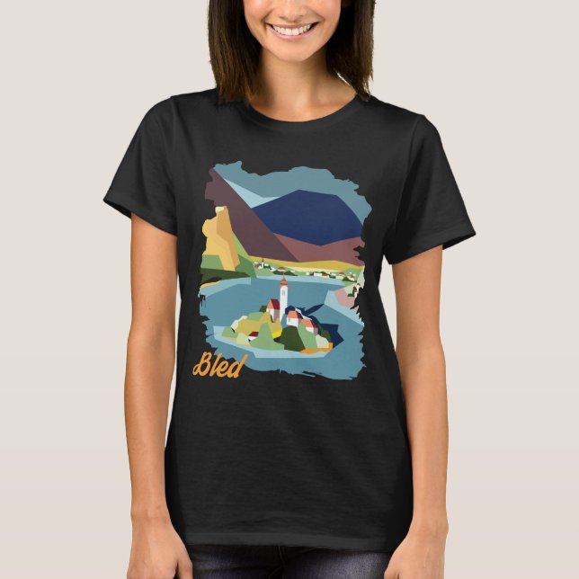 Bled, Geometrical Design T-Shirt (Front)