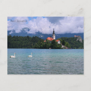 Bled Slovenia Holiday Postcard