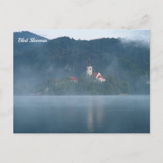 Bled Slovenia Holiday Postcard