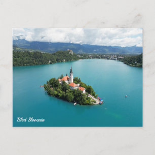 Bled Slovenia Holiday Postcard