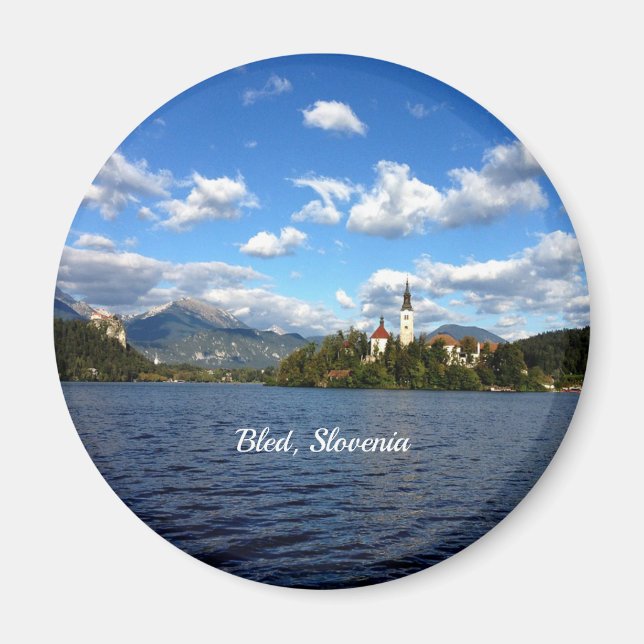 Bled, Slovenia landscape photograph Magnet (Front)