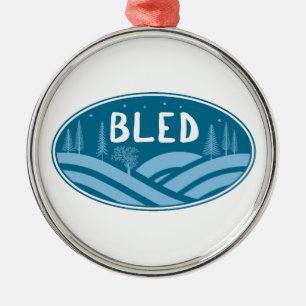 Bled Slovenia Outdoors Metal Ornament