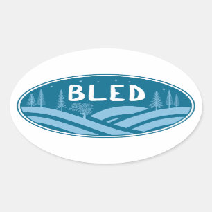 Bled Slovenia Outdoors Oval Sticker