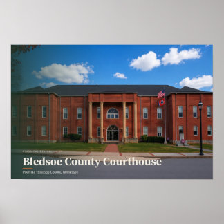 Bledsoe County Courthouse AI Art Poster