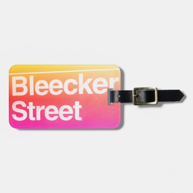 Bleecker Street, Greenwich Village, Manhattan NYC Luggage Tag (Front Horizontal)