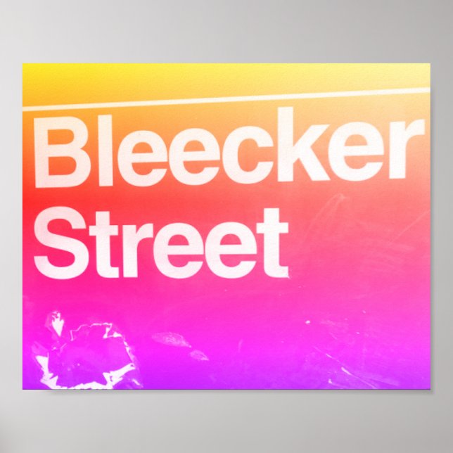 Bleecker Street, Greenwich Village, Manhattan NYC Poster (Front)