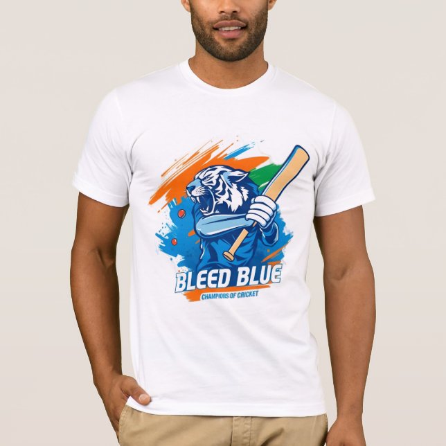 Bleed blue t shirt for Men (Front)