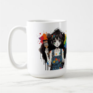 Bleed Colours Crying Artist Girl Manga Anime Creat Coffee Mug