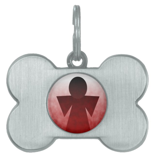 Bleeding Angel Pet Tag (Front)