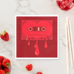 Bleeding Audio Cassette Napkin
