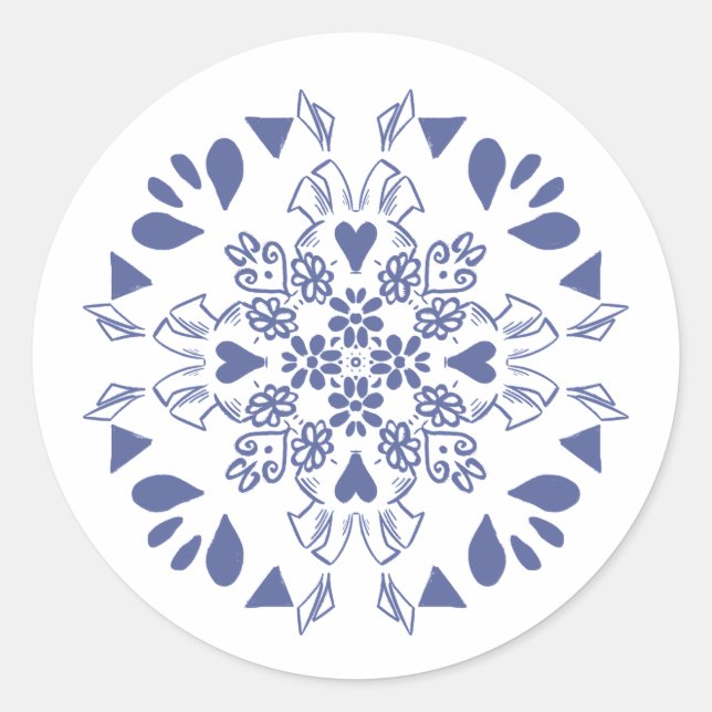 Bleeding beer stands classic round sticker (Front)