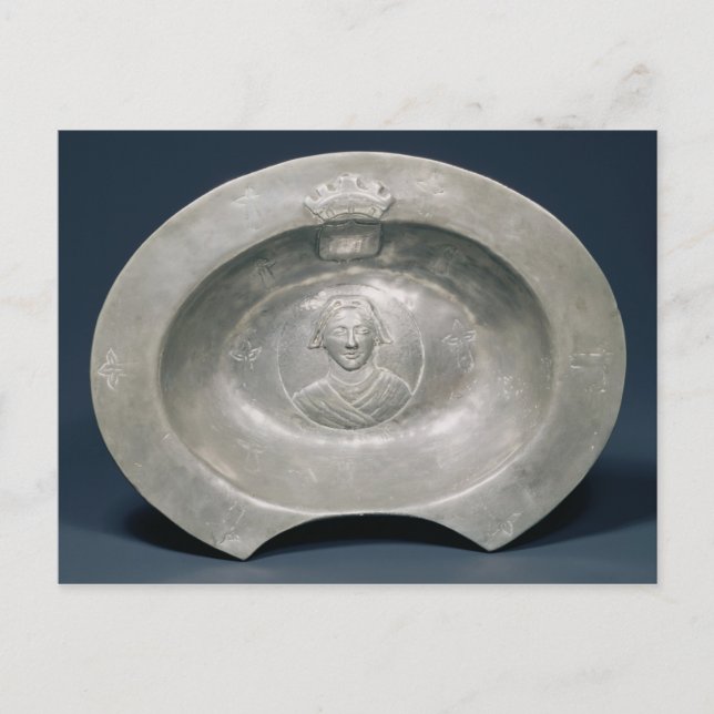 Bleeding bowl, French, 15th century, pewter Postcard (Front)