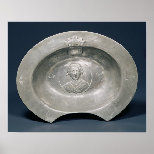 Bleeding bowl, French, 15th century, pewter Poster (Front)