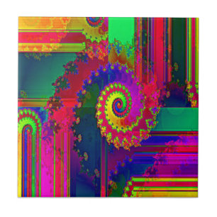 Bleeding Colours Fractal Tile