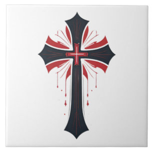 Bleeding Cross Ceramic Tile