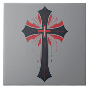 Bleeding Cross Ceramic Tile