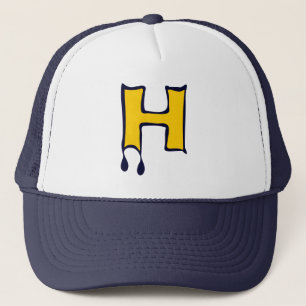 ╚»★Bleeding Devil's Teeth-Initial H Trucker Hat★«╝ Hat