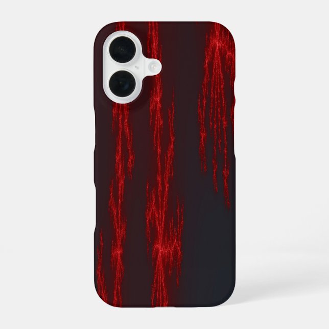 Bleeding Fractal iPhone 16 Case (Back)