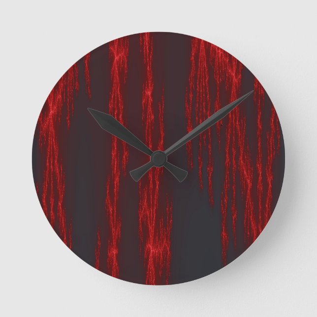 Bleeding Fractal Wall Clock (Front)