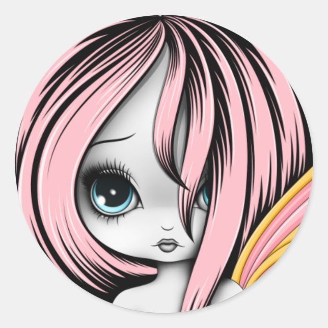 Bleeding Heart Fae Stickers4 Classic Round Sticker (Front)
