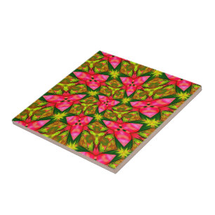 Bleeding Heart Flower Ceramic Tile