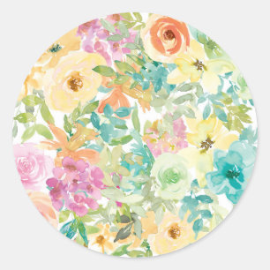 Bleeding Heart Flower Classic Round Sticker