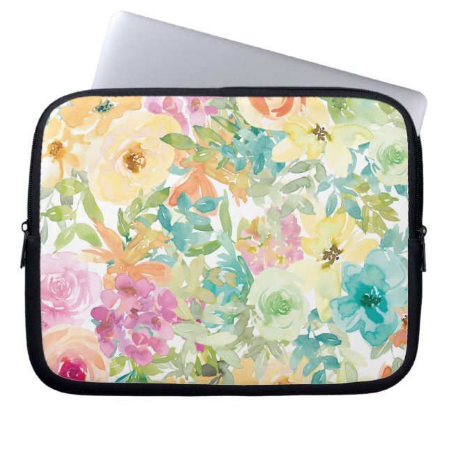 Bleeding Heart Flower Laptop Sleeve (Front)