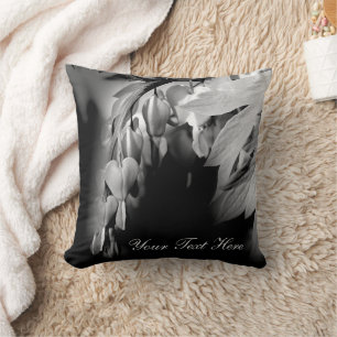 Bleeding Heart Flowers Personalised Cushion