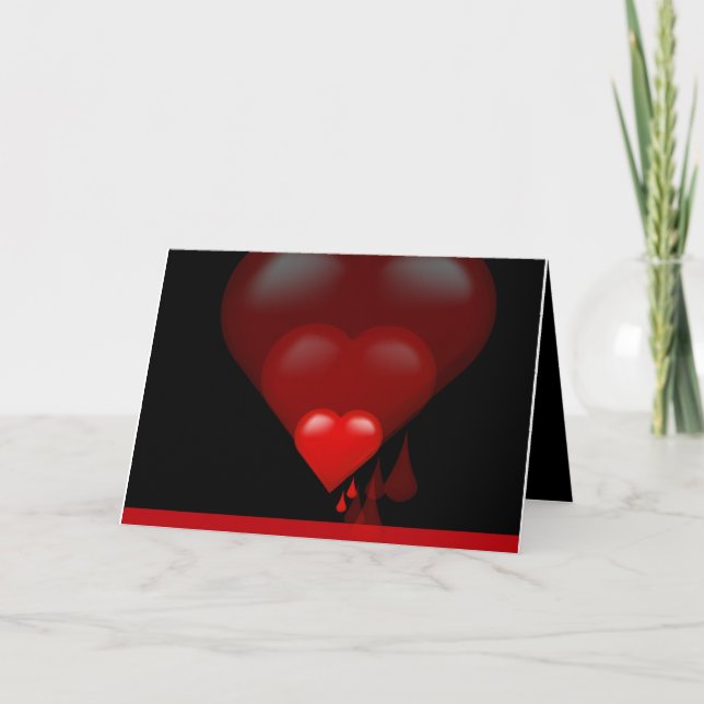 Bleeding Heart Greeting Card (Front)