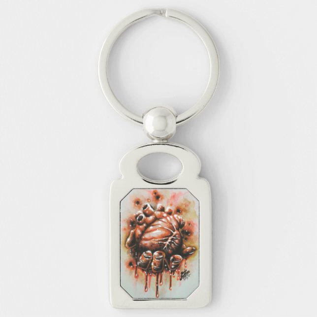 Bleeding Heart Key Ring (Front)
