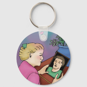 Bleeding Heart Key Ring