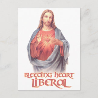 Bleeding Heart Liberal Jesus Postcard