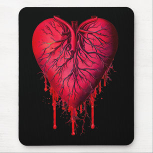 Bleeding Heart Love Heart break surreal Art   Mouse Pad
