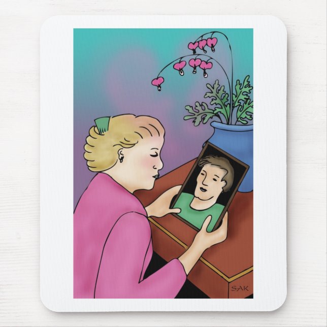 Bleeding Heart Mouse Pad (Front)