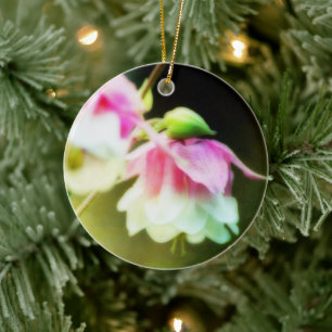 Bleeding Hearts by Shirley Taylor Ceramic Ornament