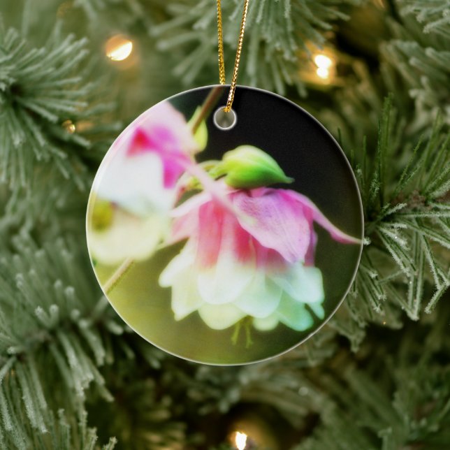 Bleeding Hearts by Shirley Taylor Ceramic Ornament (Tree)