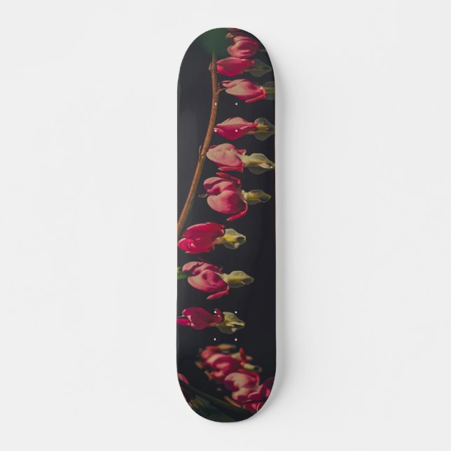 Bleeding Hearts Floral Skateboard (Front)