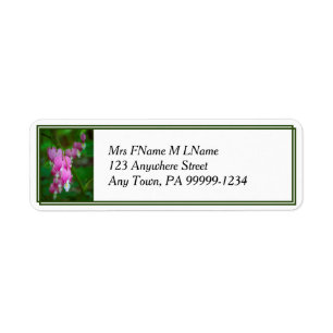 Bleeding Hearts Return Address Label