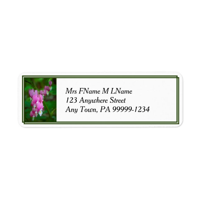 Bleeding Hearts Return Address Label (Front)