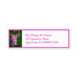 Bleeding Hearts Return Address Label