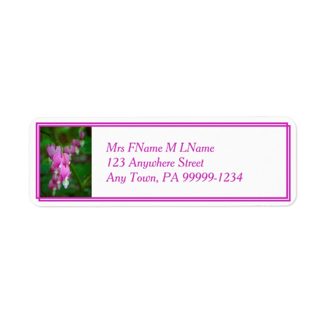Bleeding Hearts Return Address Label (Front)