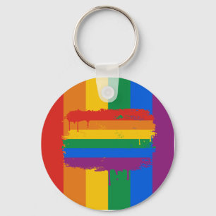 Bleeding Rainbow Key Ring