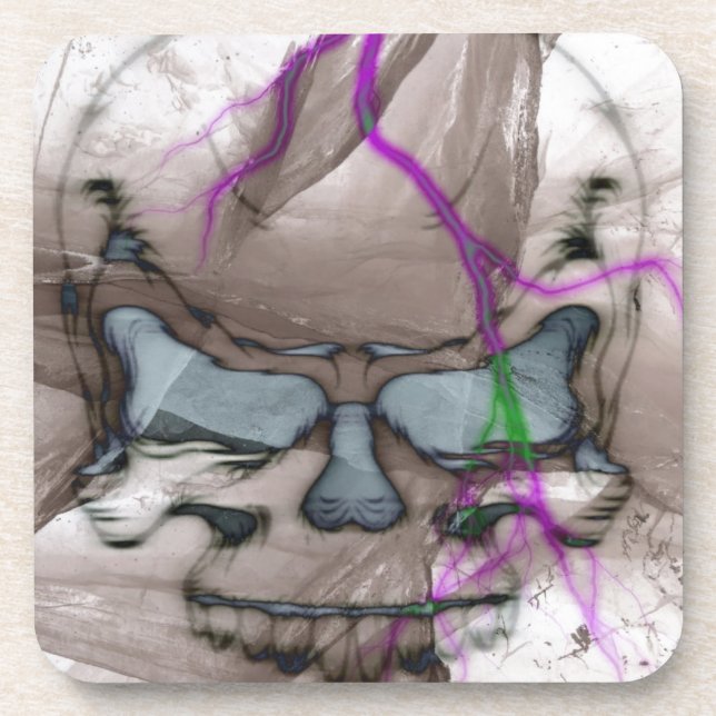 Bleeding Skull Coaster (Front)