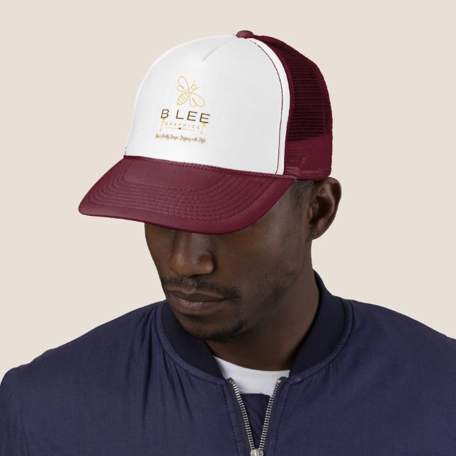 BLEEGRAPHICS Logo Trucker Hat (In Situ)