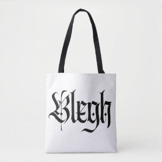 Blegh, metal, heavy metal, punk, tote bag