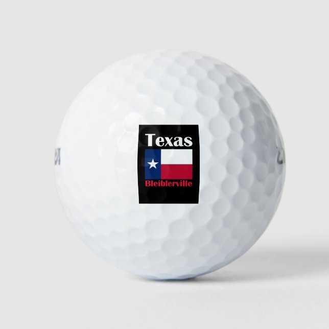 Bleiblerville TX Golf Balls (Front)