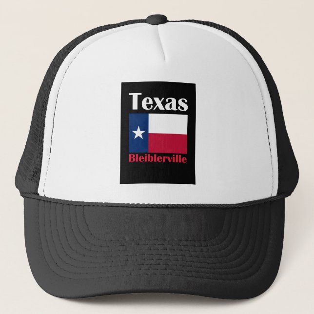 Bleiblerville TX Trucker Hat (Front)